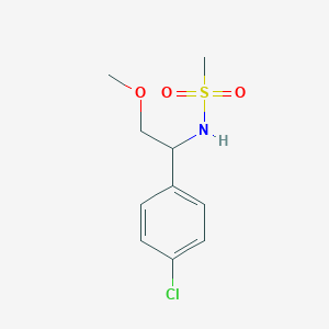 N-[1-(4-chlorophenyl)-2-methoxyethyl]methanesulfonamide