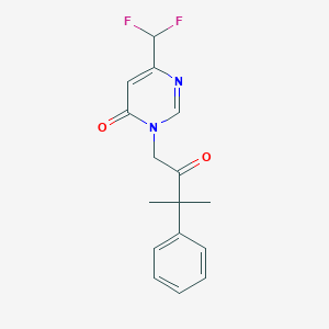 6-(Difluoromethyl)-3-(3-methyl-2-oxo-3-phenylbutyl)pyrimidin-4-one