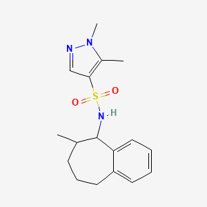 1,5-dimethyl-N-(6-methyl-6,7,8,9-tetrahydro-5H-benzo[7]annulen-5-yl)pyrazole-4-sulfonamide