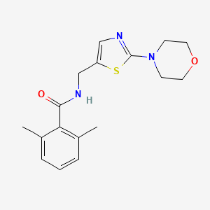 2,6-dimethyl-N-[(2-morpholin-4-yl-1,3-thiazol-5-yl)methyl]benzamide