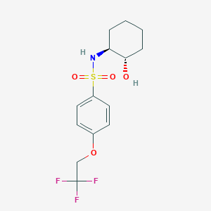 N-[(1S,2S)-2-hydroxycyclohexyl]-4-(2,2,2-trifluoroethoxy)benzenesulfonamide