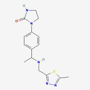 1-[4-[1-[(5-Methyl-1,3,4-thiadiazol-2-yl)methylamino]ethyl]phenyl]imidazolidin-2-one