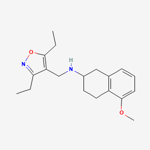 N-[(3,5-diethyl-1,2-oxazol-4-yl)methyl]-5-methoxy-1,2,3,4-tetrahydronaphthalen-2-amine