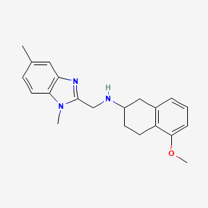 N-[(1,5-dimethylbenzimidazol-2-yl)methyl]-5-methoxy-1,2,3,4-tetrahydronaphthalen-2-amine