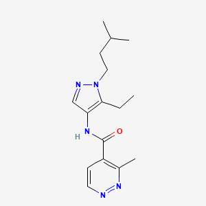 N-[5-ethyl-1-(3-methylbutyl)pyrazol-4-yl]-3-methylpyridazine-4-carboxamide