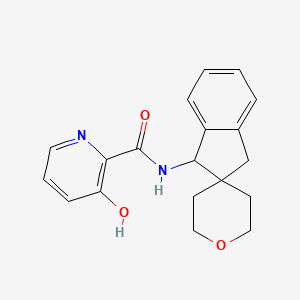 3-hydroxy-N-spiro[1,3-dihydroindene-2,4'-oxane]-1-ylpyridine-2-carboxamide