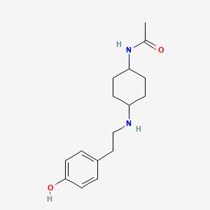 N-[4-[2-(4-hydroxyphenyl)ethylamino]cyclohexyl]acetamide