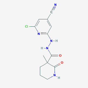 N'-(6-chloro-4-cyanopyridin-2-yl)-3-methyl-2-oxopiperidine-3-carbohydrazide