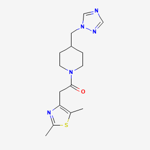 2-(2,5-Dimethyl-1,3-thiazol-4-yl)-1-[4-(1,2,4-triazol-1-ylmethyl)piperidin-1-yl]ethanone