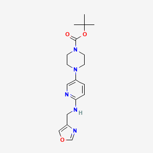 Tert-butyl 4-[6-(1,3-oxazol-4-ylmethylamino)pyridin-3-yl]piperazine-1-carboxylate