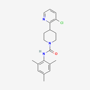 4-(3-chloropyridin-2-yl)-N-(2,4,6-trimethylphenyl)piperidine-1-carboxamide