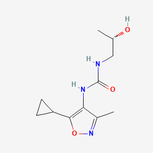 1-(5-cyclopropyl-3-methyl-1,2-oxazol-4-yl)-3-[(2S)-2-hydroxypropyl]urea