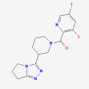 (3,5-difluoropyridin-2-yl)-[3-(6,7-dihydro-5H-pyrrolo[2,1-c][1,2,4]triazol-3-yl)piperidin-1-yl]methanone