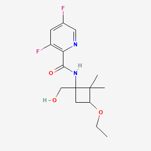 N-[3-ethoxy-1-(hydroxymethyl)-2,2-dimethylcyclobutyl]-3,5-difluoropyridine-2-carboxamide