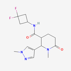 N-(3,3-difluorocyclobutyl)-1-methyl-2-(1-methylpyrazol-4-yl)-6-oxopiperidine-3-carboxamide