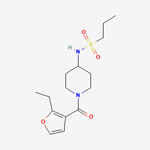 N-[1-(2-ethylfuran-3-carbonyl)piperidin-4-yl]propane-1-sulfonamide