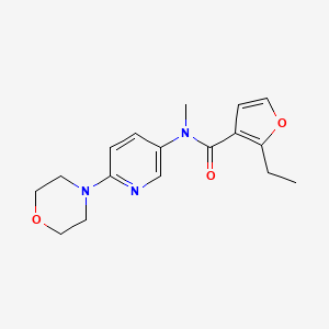 2-ethyl-N-methyl-N-(6-morpholin-4-ylpyridin-3-yl)furan-3-carboxamide