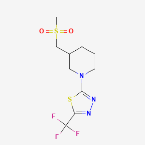 2-[3-(Methylsulfonylmethyl)piperidin-1-yl]-5-(trifluoromethyl)-1,3,4-thiadiazole