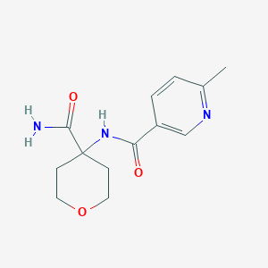 N-(4-carbamoyloxan-4-yl)-6-methylpyridine-3-carboxamide