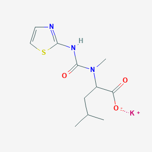 Potassium;4-methyl-2-[methyl(1,3-thiazol-2-ylcarbamoyl)amino]pentanoate