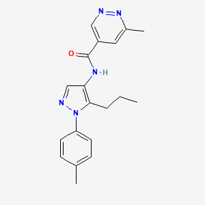 6-methyl-N-[1-(4-methylphenyl)-5-propylpyrazol-4-yl]pyridazine-4-carboxamide