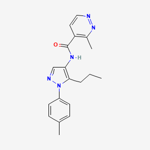 3-methyl-N-[1-(4-methylphenyl)-5-propylpyrazol-4-yl]pyridazine-4-carboxamide