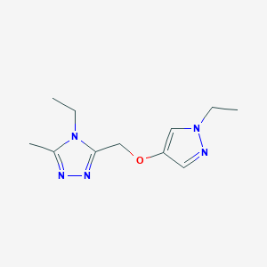 4-Ethyl-3-[(1-ethylpyrazol-4-yl)oxymethyl]-5-methyl-1,2,4-triazole