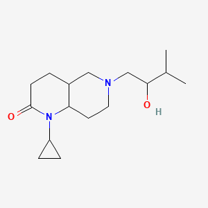 1-cyclopropyl-6-(2-hydroxy-3-methylbutyl)-4,4a,5,7,8,8a-hexahydro-3H-1,6-naphthyridin-2-one