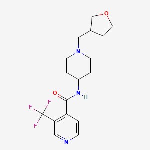 N-[1-(oxolan-3-ylmethyl)piperidin-4-yl]-3-(trifluoromethyl)pyridine-4-carboxamide