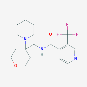 N-[(4-piperidin-1-yloxan-4-yl)methyl]-3-(trifluoromethyl)pyridine-4-carboxamide