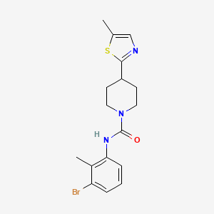 N-(3-bromo-2-methylphenyl)-4-(5-methyl-1,3-thiazol-2-yl)piperidine-1-carboxamide