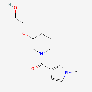 [3-(2-Hydroxyethoxy)piperidin-1-yl]-(1-methylpyrrol-3-yl)methanone