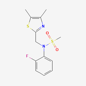 N-[(4,5-dimethyl-1,3-thiazol-2-yl)methyl]-N-(2-fluorophenyl)methanesulfonamide