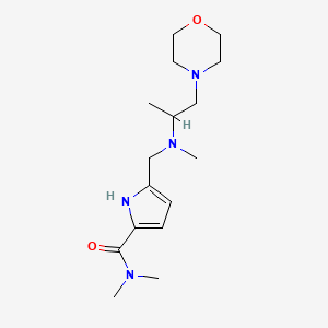 N,N-dimethyl-5-[[methyl(1-morpholin-4-ylpropan-2-yl)amino]methyl]-1H-pyrrole-2-carboxamide