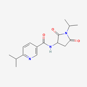 N-(2,5-dioxo-1-propan-2-ylpyrrolidin-3-yl)-6-propan-2-ylpyridine-3-carboxamide