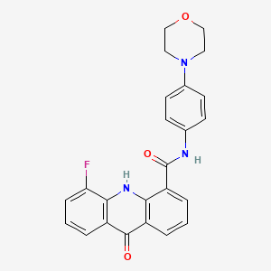 5-fluoro-N-(4-morpholin-4-ylphenyl)-9-oxo-10H-acridine-4-carboxamide