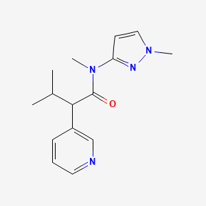 N,3-dimethyl-N-(1-methylpyrazol-3-yl)-2-pyridin-3-ylbutanamide