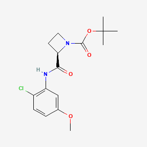 tert-butyl (2R)-2-[(2-chloro-5-methoxyphenyl)carbamoyl]azetidine-1-carboxylate