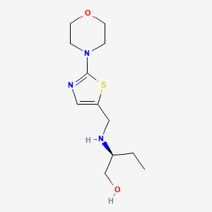 (2S)-2-[(2-morpholin-4-yl-1,3-thiazol-5-yl)methylamino]butan-1-ol