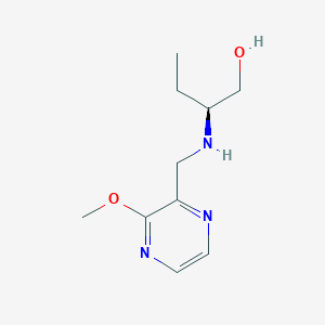 molecular formula C10H17N3O2 B6973999 (2S)-2-[(3-methoxypyrazin-2-yl)methylamino]butan-1-ol 