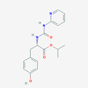 propan-2-yl (2S)-3-(4-hydroxyphenyl)-2-(pyridin-2-ylcarbamoylamino)propanoate