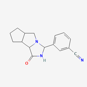 3-(3-Oxo-4,6-diazatricyclo[6.3.0.02,6]undecan-5-yl)benzonitrile