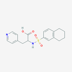 3-Pyridin-4-yl-2-(5,6,7,8-tetrahydronaphthalen-2-ylsulfonylamino)propanoic acid