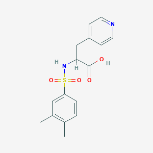 2-[(3,4-Dimethylphenyl)sulfonylamino]-3-pyridin-4-ylpropanoic acid