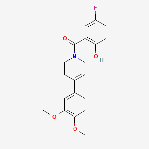 [4-(3,4-dimethoxyphenyl)-3,6-dihydro-2H-pyridin-1-yl]-(5-fluoro-2-hydroxyphenyl)methanone