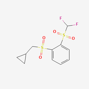 1-(Cyclopropylmethylsulfonyl)-2-(difluoromethylsulfonyl)benzene