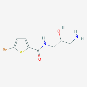 molecular formula C8H11BrN2O2S B6974176 N-(3-amino-2-hydroxypropyl)-5-bromothiophene-2-carboxamide 