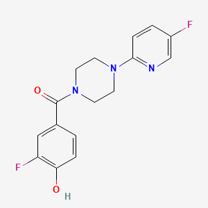 (3-Fluoro-4-hydroxyphenyl)-[4-(5-fluoropyridin-2-yl)piperazin-1-yl]methanone