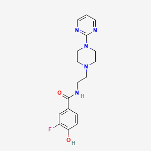 3-fluoro-4-hydroxy-N-[2-(4-pyrimidin-2-ylpiperazin-1-yl)ethyl]benzamide