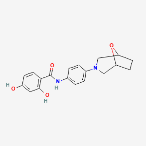 2,4-dihydroxy-N-[4-(8-oxa-3-azabicyclo[3.2.1]octan-3-yl)phenyl]benzamide